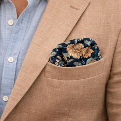 Lenço de Bolso paisley print