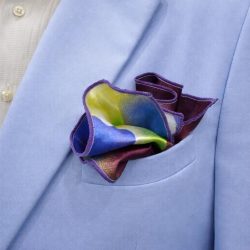 Lenço de Bolso watercolor